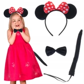 Nessiworld   Minnie Mouse Kostüm Seti Taç Kuyruk Papyon Gösteri Seti - 1