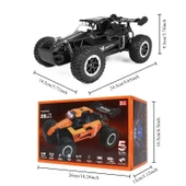 1:16 Off Road Şarjlı RC Uzaktan kumandalı SİYAH Arazi Aracı 5 Kanallı Çift Bataryalı 20 Km/s Hızında Hediyelik Oyuncak - 3