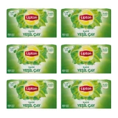 Lipton Yeşil Bardak Poşet Sade 20 li X 6 Adet - 1