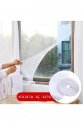 6 Adet Sineklik Yıkanabilir Pencere Sinekliği Cırt Bantlı Yapışkanlı 130cm X 150cm-swatter-windows - 1
