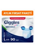 Giggles Emici Külot Büyük Boy L 30'lu 3 Adet Hasta Bezi thumbnail 1