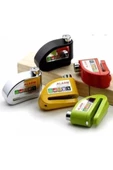 Locks  Alarmlı Motosiklet Disk Kilidi Disk Kilit Gri Siyah Mavi Kırmızı A Kalite - 1