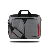 Classone Taranto Serisi VP3404 14 inch WTXpro Su Geçirmez Kumaş Laptop El Çantası -Gri - 4