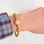 Altın Kaplama Taşlı Erzurum Burması Kelepçe thumbnail 2