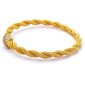 Altın Kaplama Taşlı Erzurum Burması Kelepçe thumbnail 4