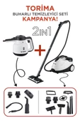 Torima CB902A - CB08C Paket Buharlı Temizleyiciler Ek Aparatlı Çok Amaçlı Ev Zemin, Araba Temizleme - 1