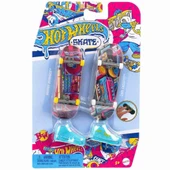 Nessiworld HXL17 Hot Wheels Skate Retro Temalı İkili Parmak Kaykay ve Ayakkabı Paketi - 7