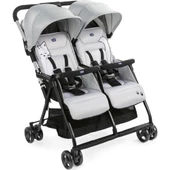 Nessiworld Chicco Ohlala Twin İkiz Bebek Arabası Silver - 5
