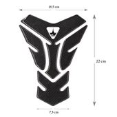 Grippatch Triumph Motosikletler ile Uyumlu Universal 6D Karbon Tank Pad GC06 - 2