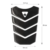 Grippatch Triumph Motosikletler ile Uyumlu Universal 6D Karbon Tank Pad GC02 thumbnail 2