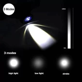 F-323 Q5 Led Lityum Polimer Su Geçirmez Şarjlı Kafa Feneri thumbnail 5