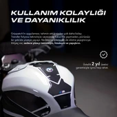 Grippatch Triumph Motosikletler ile Uyumlu Universal Şeffaf Tank Pad GT01 thumbnail 5