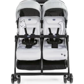 Nessiworld Chicco Ohlala Twin İkiz Bebek Arabası Silver - 1