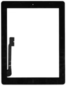 iPad 4.Nesil A1458-A1459-A1460 Uyumlu Servis Home Tuşlu Dokunmatik Siyah - 1
