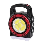 P-6678c Dış Mekan Solar Şarj Işığı Çok Fonksiyonlu Projektör Hazine Güçlü Işık El Feneri thumbnail 2