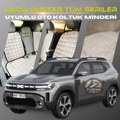 Dacia Duster  Bej Renk Tay Tüyü Cepli & Terletmez Sırtlı Oto Koltuk Minder Seti - Koltuk Koruma Kılıfı (ÖN & ARKA TAM SET) thumbnail 1