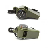 Çok Fonksiyonlu Düdük Pusula,  Kamp Termometre Acil Survival Dişli Düdük - 4