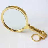 5x90mm Tüm Metal Altın Renkli, Hediye Büyüteç,optik Lensler Ile Çinko Alaşım Metal Çerçeve thumbnail 4