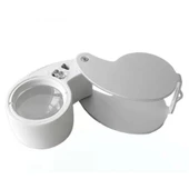 Mini 40x25mm Takı Büyüteç, Cep Büyüteç, Teftiş, Elmas Pullar, Madeni Kontrol Lup Mg21011 - 3