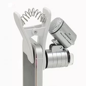 Evrensel Led Işıklı Mini Cep Mikroskobu, Tüm Kameralı Telefonlar Için No:9882w - 4