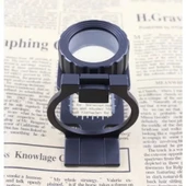 Tekstilciler Için  Kumaş Kontrolü Büyüteç,katlanan, Metal 15x Büyütme thumbnail 3