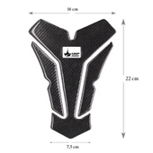 Grippatch Aprilla, KTM, Kawasaki, Suzuki ile Uyumlu Universal 6D Karbon Tank Pad GC09 - 2