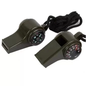 Çok Fonksiyonlu Düdük Pusula,  Kamp Termometre Acil Survival Dişli Düdük - 3