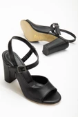 Lovisa Topuklu Siyah Cilt Kadın Ayakkabı thumbnail 1