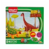 Nessiworld 4734 Crafy 14’lü Oyun Hamuru Kalıp Seti – Dinozorlar - 5