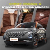 Chery Omoda 5 Kahverengi Renk Tay Tüyü Cepli & Terletmez Sırtlı Oto Koltuk Minder Seti - Koltuk Koruma Kılıfı (ÖN & ARKA TAM SET) thumbnail 1