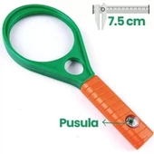 Optik Cam El Büyüteç 65mm 6x 4x Pusulalı Çocuklar Ve Yetişkinler Mg89075 thumbnail 5