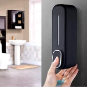 Siyah Duvara Monte Sıv Sabunluk Duş Şampuanlık Dispenser 300 Ml Banyo Sabunluk  Duş Sabunluk - 1