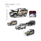 Nessiworld HCL-510A Çek Bırak 1:22 Sesli Ve Işıklı Buharlı DF Metal Jeep - 4