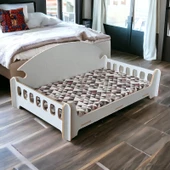 ED PET DİZAYN Pd Taht Kedi Köpek Yatağı Ergonomik 40x70 Cm Coton ,yıkanabilir Duck Kumaş Minderi Ile Beraber - 2