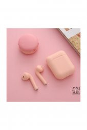 İnpods 12 Tws Dokunmatik Bluetooth Kulaklık Pembe - 1