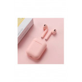 İnpods 12 Tws Dokunmatik Bluetooth Kulaklık Pembe - 4