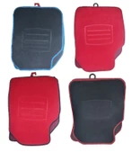 Kalın Dokuma Kaydırmaz Taban Biyeli Oto Halı Paspas 1takım 4prç. thumbnail 1