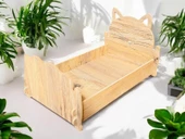 ED PET DİZAYN Cella Baza 30x50 cm Kedi Köpek Yatağı Yıkanabilir Duck Kumaş Minderi Ile Beraber - 5