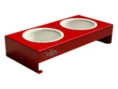 ED PET DİZAYN Mama ve Su Kabı Kırmızı. 1 mm Galvaniz Saç , Bulaşık Makinasında Yıkanabilir. - 2