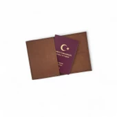 Deri Pasaportluk & Cüzdan Kahverengi - 1