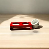 ED PET DİZAYN Mama ve Su Kabı Kırmızı. 1 mm Galvaniz Saç , Bulaşık Makinasında Yıkanabilir. - 5