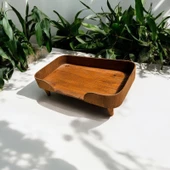 ED PET DİZAYN Barcelona 40x70 Kedi Köpek Yatağı Ceviz. Şık Tasarım Rahat Minderi Ile Beraber - 3