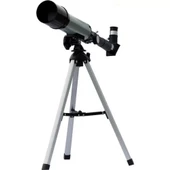 50x360 Mini Teleskop Kara Uzay Teleskobu Aliminyum Gövde Tripodlu thumbnail 7