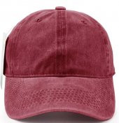 Perlotus Pamuklu Eskitme 3lü Şapka Kombini Bordo Siyah Lacivert - 2