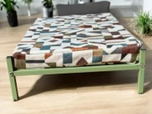 ED PET DİZAYN İronbed 40x70 Kedi Köpek Yatağı Yeşil. Ergonomik Tasarım Minderi Ile Beraber - 3