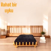 ED PET DİZAYN Marbella Köpek Yatağı Ceviz 70x100 cm. Şık Tasarım , Kontroplak ve Gürgen ağaç uyumu - 2