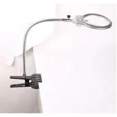 2.5x90 Mm 5x24 Mm Büyüteç, Mandallı Metal Hortumlu Masa Üstü Büyüteç thumbnail 5