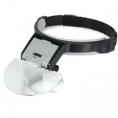 Lens Takmalı 5 Lenslı , Led Lambalı Şapka Tip Büyüteç - 1