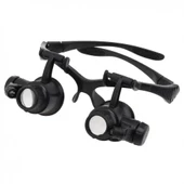 Gözlük Modeli 10x 15x 20x 25x Lens,2led Işıklı,büyüteç thumbnail 6