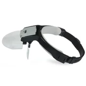 Lens Takmalı 5 Lenslı , Led Lambalı Şapka Tip Büyüteç - 4